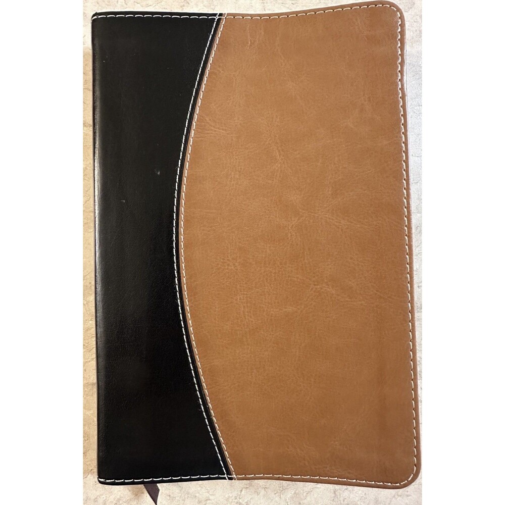 NASB, Thinline Bible, Leathersoft, Black/Tan, Red Letter Edition Zondervan Publ
